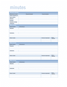 Modèle de compte-rendu de réunion word