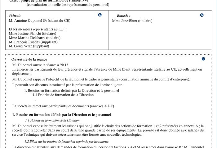 Modèle de compte-rendu de réunion word